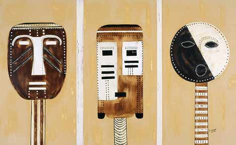 african masks paintings. Click here to view Paintings